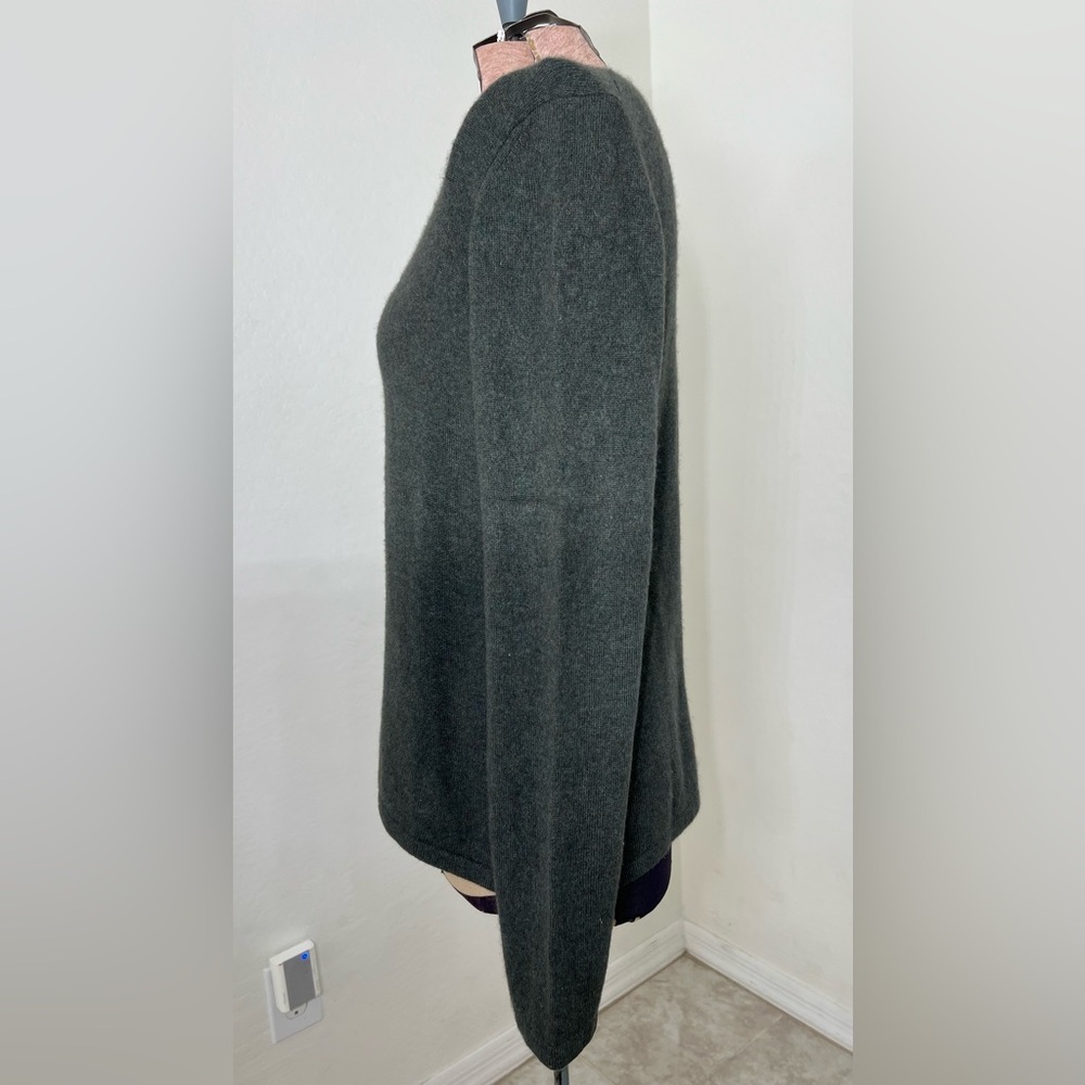 Charter Club Women's Dark Gray Crew Neck Sweater - Picture 4 of 8